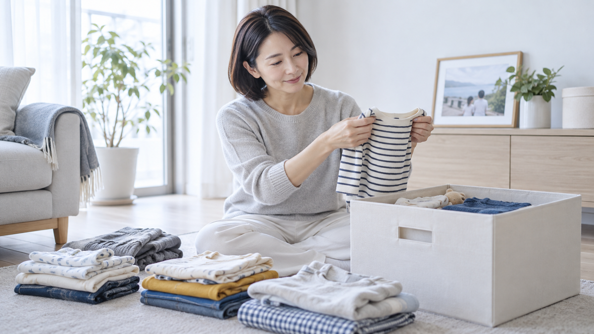 子供服が捨てられない心理。残す数を先に決めると手が動きます